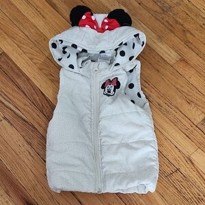 Disney Minnie Mouse Polka Dot Hooded Vest - White and Red